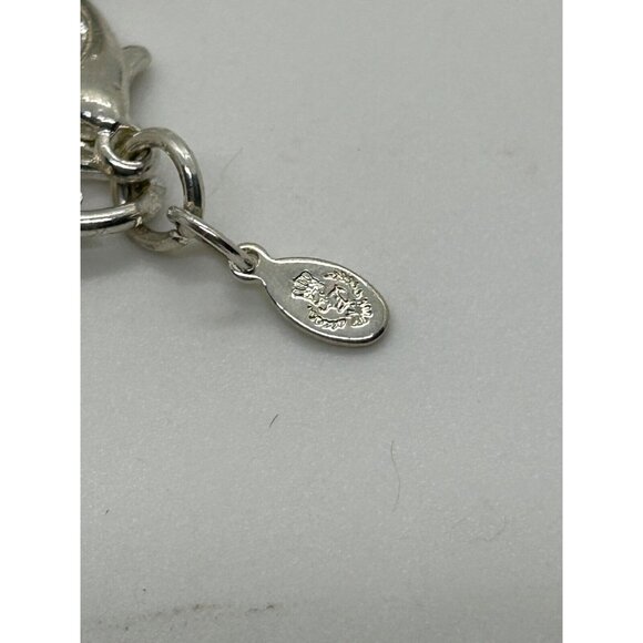 Cha-Cha Necklace Silver-tone Grey Colored Beads Chain Chunky Statement - Picture 7 of 7